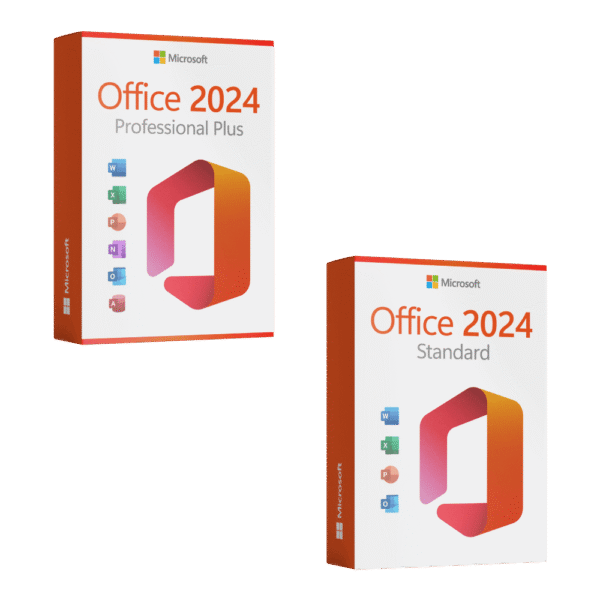 Microsoft Office 2024 Standard + Microsoft Office 2024 Professional Plus für 3 PC