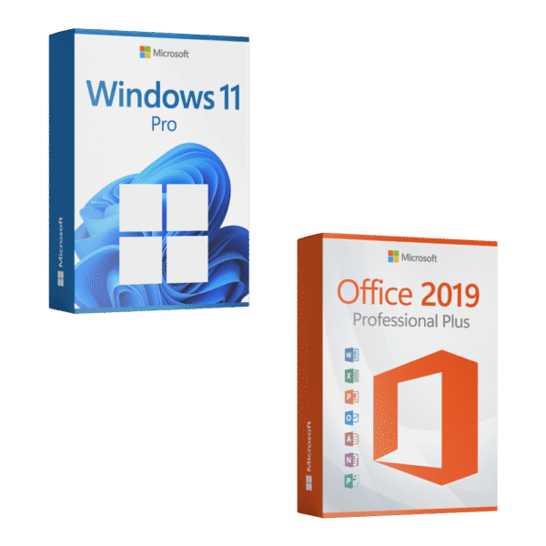 Windows 11 Pro + Microsoft Office 2019 Professional Plus Lizenz für 3 PC