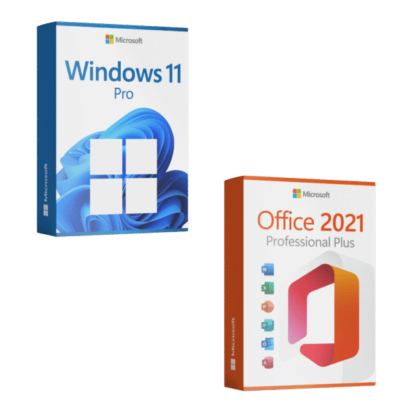 Microsoft Office 2021 Professional Plus + Windows 11 Pro Lizenz für 3 PC