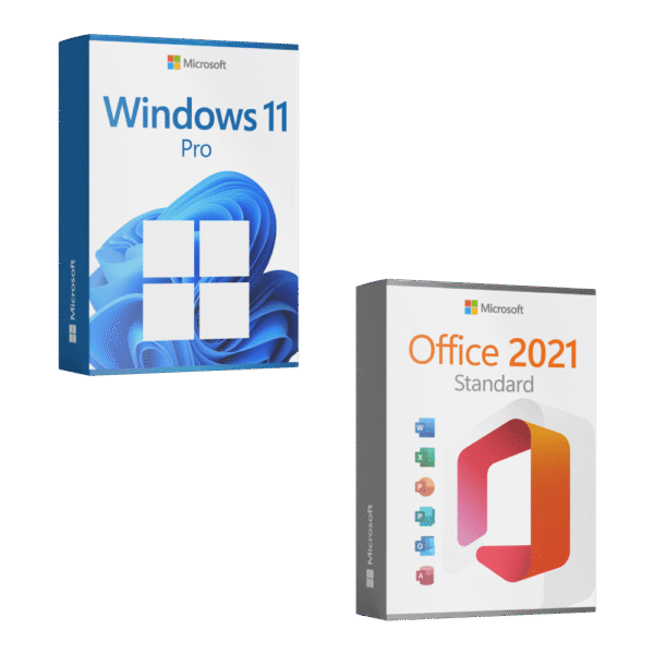 Windows 11 Pro + Microsoft Office 2021 Standard Lizenz für 3 PC