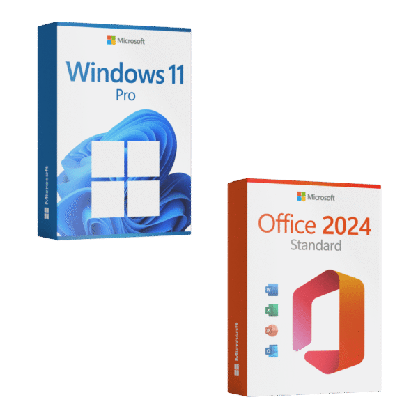Microsoft Office 2024 Standard + Windows 11 Pro für 3 PC