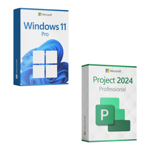 Windows 11 Pro + Microsoft Project 2024 Professional Lizenz für 3 PC